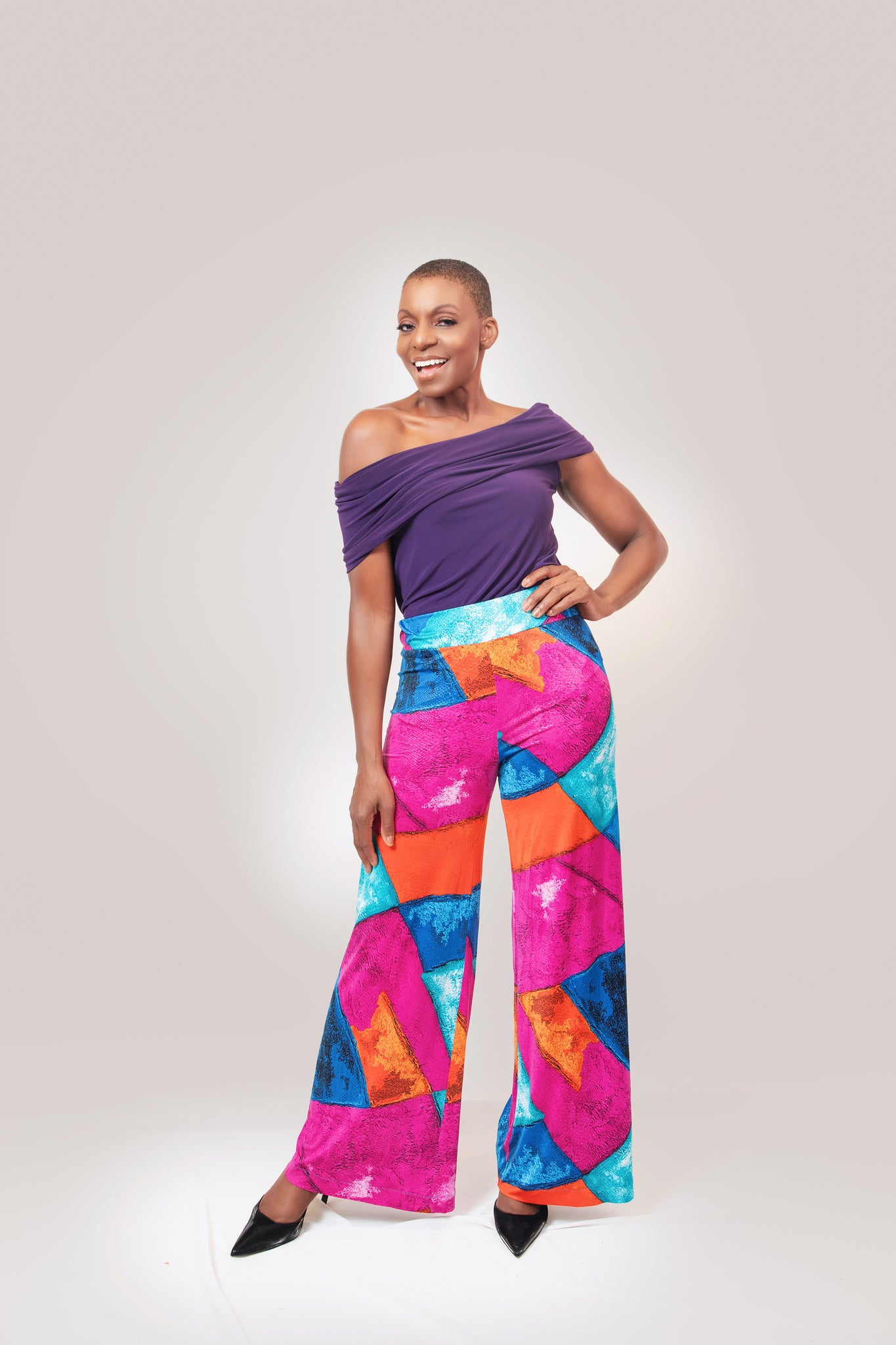 Colorful jersey pant