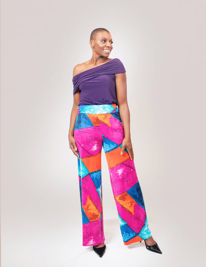 Colorful jersey pant